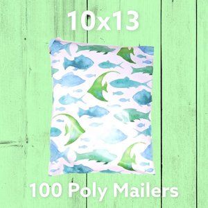 100 10x13 Marine Fish Poly Mailers
